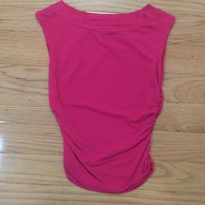 Cute tank with side ruching